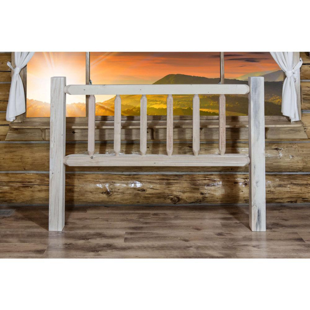 Homestead Collection Full Headboard, Clear Lacquer Finish