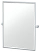 Reveal Framed Rectangle Mirror, Chrome, 32.5"