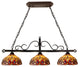 CHLOE Lighting CH33353VR45-IL3 SERENITY Victorian Tiffany Dark Bronze Pendant