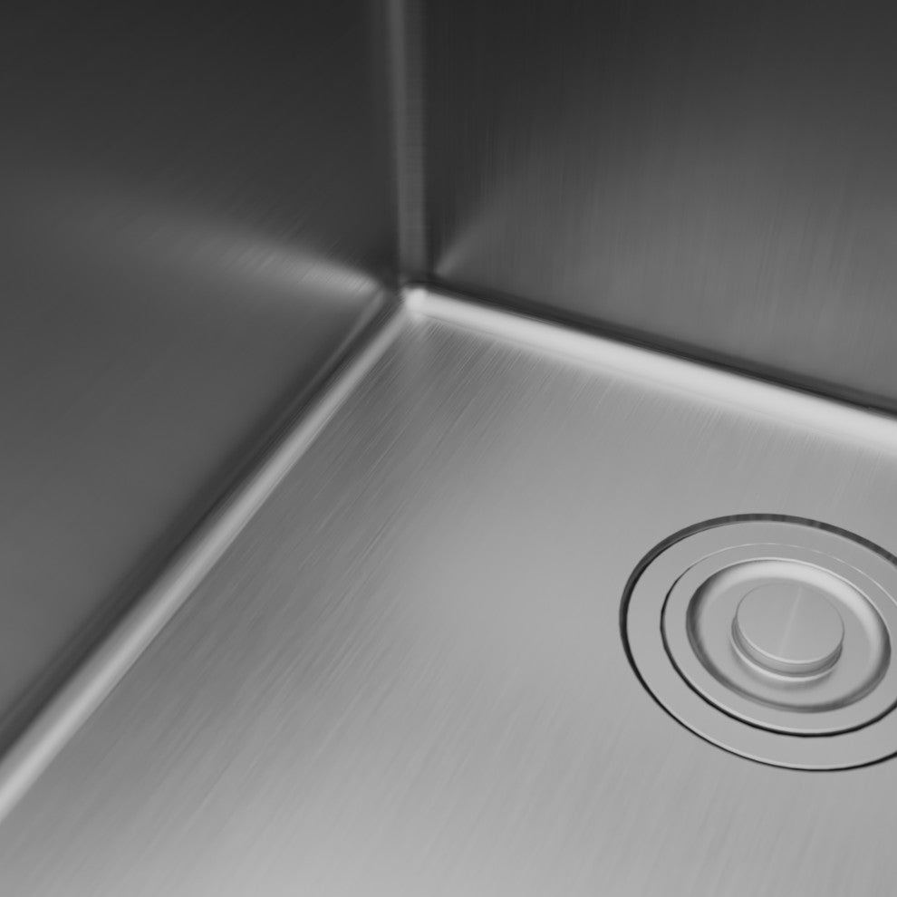 Karran Top Mount 28-in Stainless Steel Single Bowl Workstation Kitchen Sink