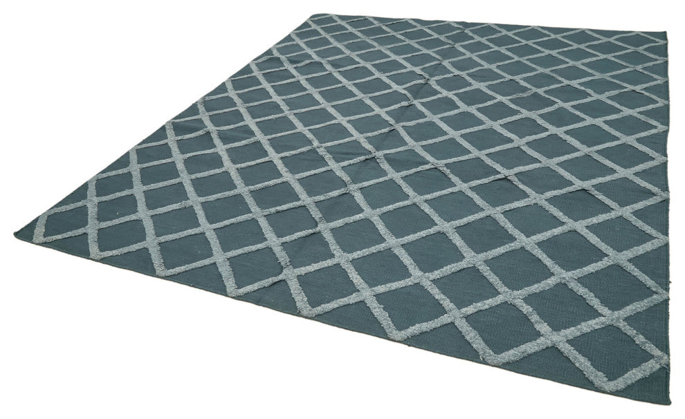 Rug N Carpet - Hand-knotted Modern Design 8' 7'' x 10' 0'' Wool Unique Kilim Rug
