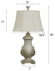 Chrysta Cream | Traditional Resin Base Table Lamp