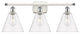 Innovations 516-3W-WPC-GBC-82-LED 3 Light Vanity Light, White, Polished Chrome