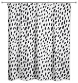 Monochromatic Spot Pattern 71"x74" Shower Curtain