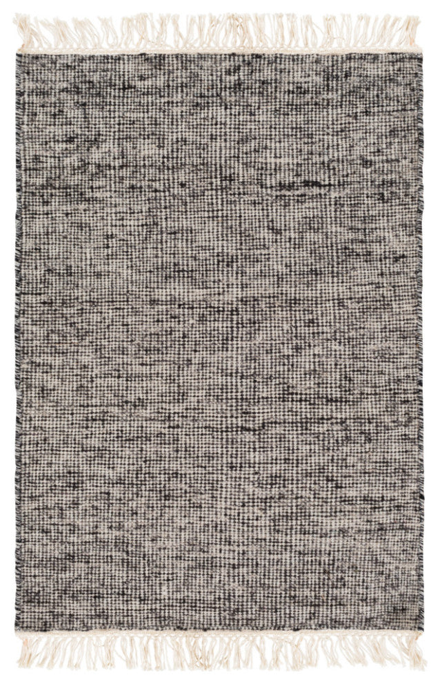 Surya Rex REX-4000 3'x5' Rug, Black/Cream