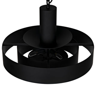 Parlor Pendant, Black Metal