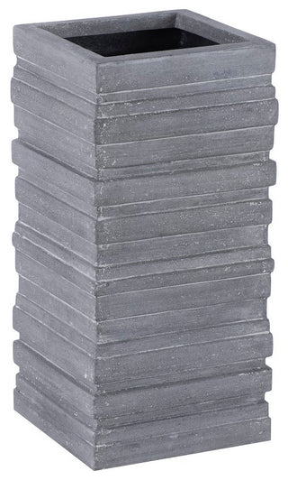 June Square Planter, Gray, Small
