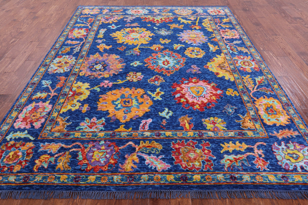 Turkish Oushak Handmade Rug 8' 0" X 9' 11" - Q14832