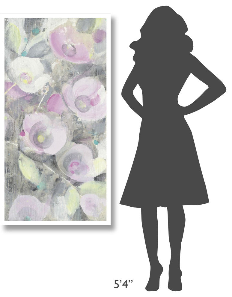 "Sugar Flowers II" Digital Paper Print by Albena Hristova, 26"x50"