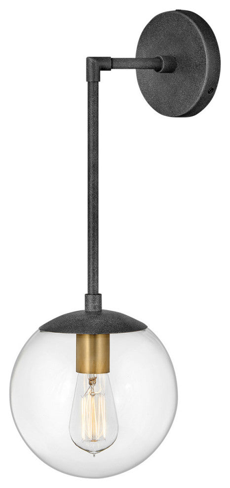 Warby Wall Sconce in Aged Zinc