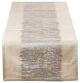 Eleni Metallic Banded Cotton Table Runner
