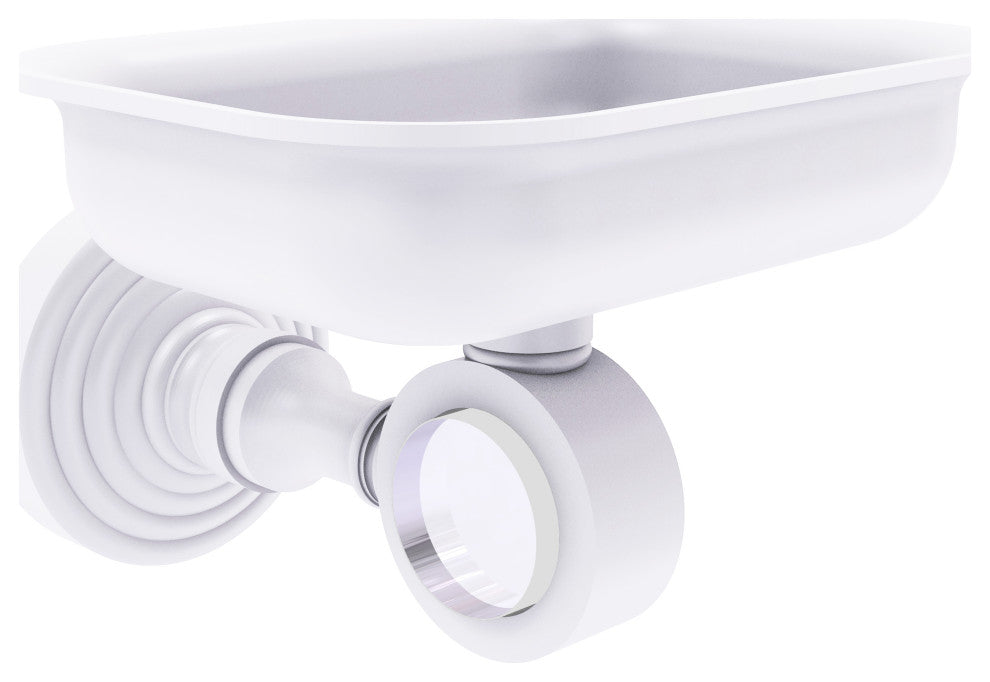Pacific Grove Wall-Mount Soap Dish Holder, Matte White