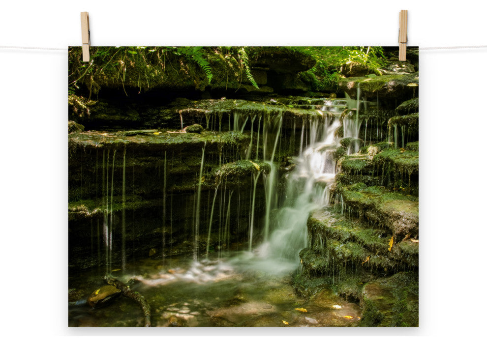 Pixley Falls 1 Landscape Photo, Waterfall Unframed Wall Art Print, 16" X 20"