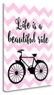 "Bicycle Quote" By Tamara Robinson, Giclee Print on Gallery Wrap Canvas