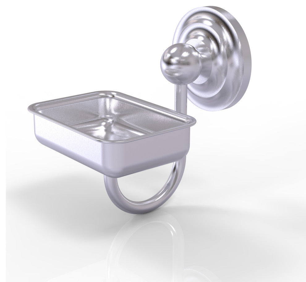Que New Wall Mounted Soap Dish, Satin Chrome