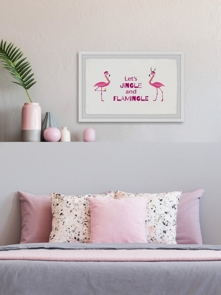 "Let's Jingle" Framed Painting Print, 12x8