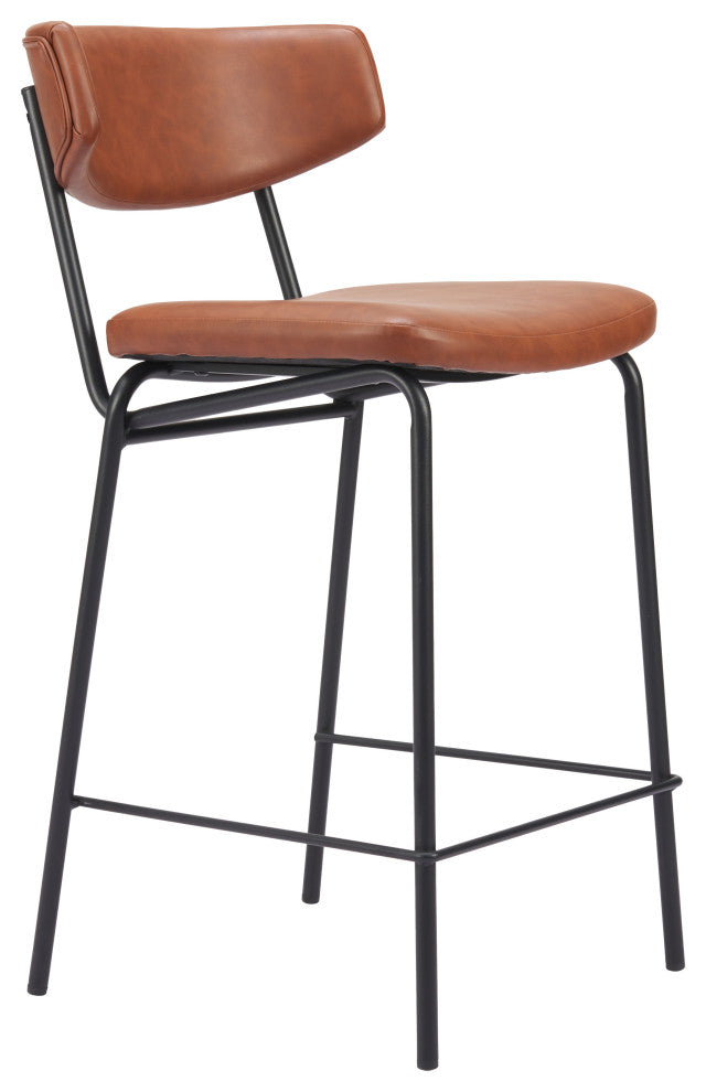 Charon Counter Stool (Set of 2) Vintage Brown