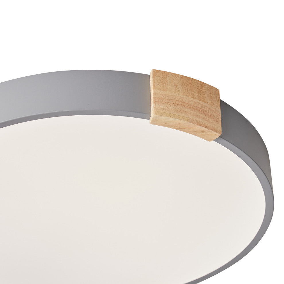 1-Light Round LED Flush Mount Light Modern Minimalist Ceiling Light