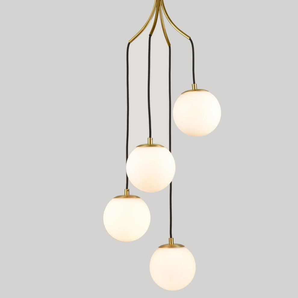 Multi Globe Pendant Light Hanging Light Ceiling, 4-Light