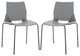 Safavieh Couture Nellie Molded Plastic Dining Chair, Grey/Black