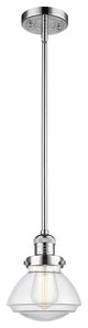 Olean 1-Light Mini Pendant, Polished Chrome, Clear