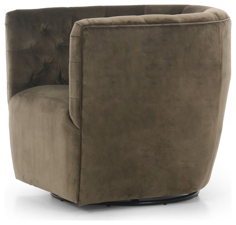 Hanover Swivel Chair-Surrey Olive