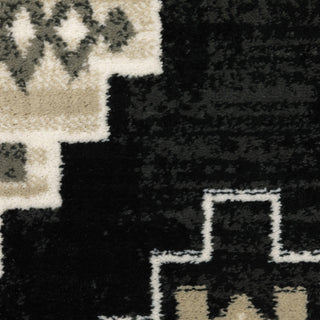 Garson Southwest Diamonds Area Rug, Charcoal, 7'10"x10'
