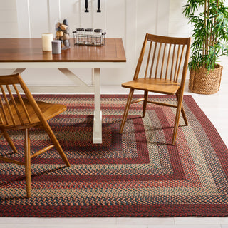 Safavieh Cape Cod Collection BRD651Z Rug, Brown/Rust, 5' X 8'