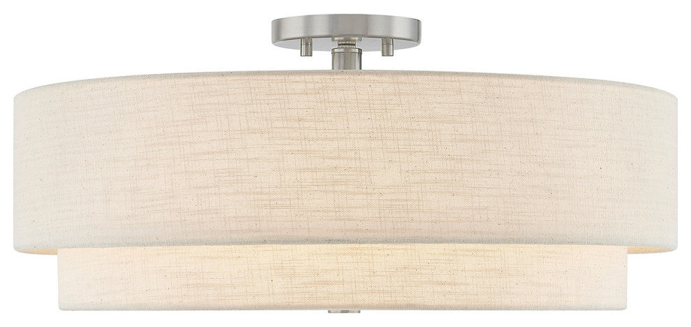 Classic 22-inch Tiered Drum Semi-Flush