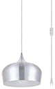 Nina 1-Light Burnished nickel Plug-In Pendant