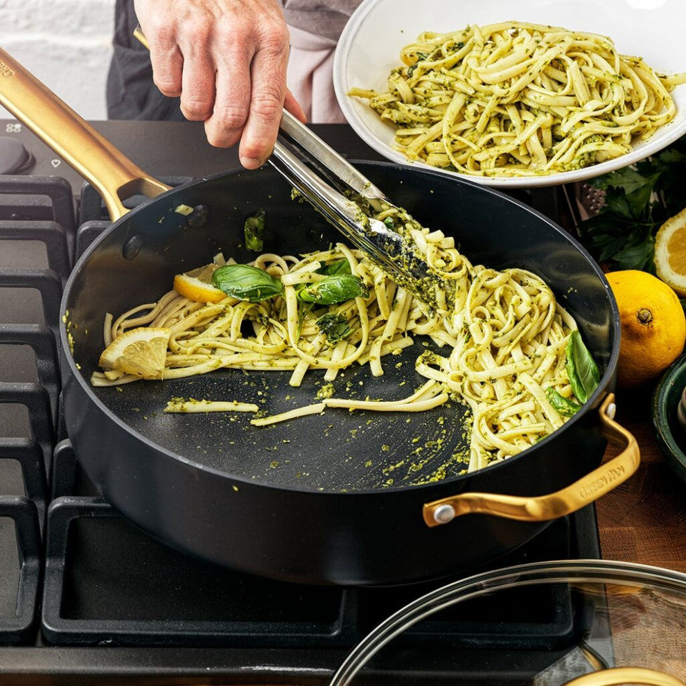 GreenPan Reserve Collection 4.5QT Covered SautÃ©pan w. HH | Black