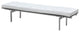 Modern Classics Pika 3 Seater Bench In Genuine Leather, White