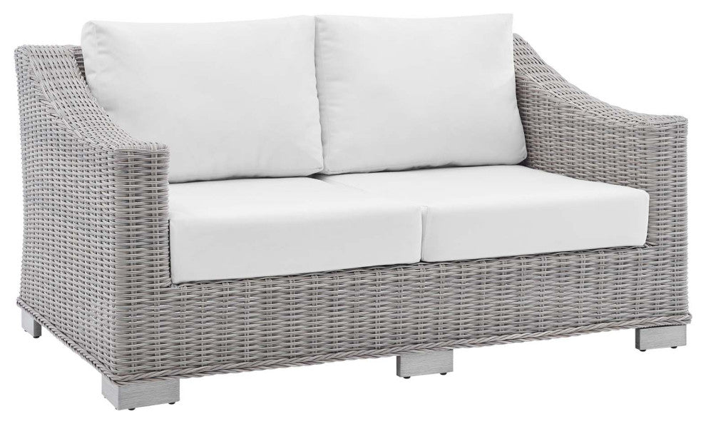 Conway Sunbrella Outdoor Patio Wicker Rattan 5-Piece Furniture Set