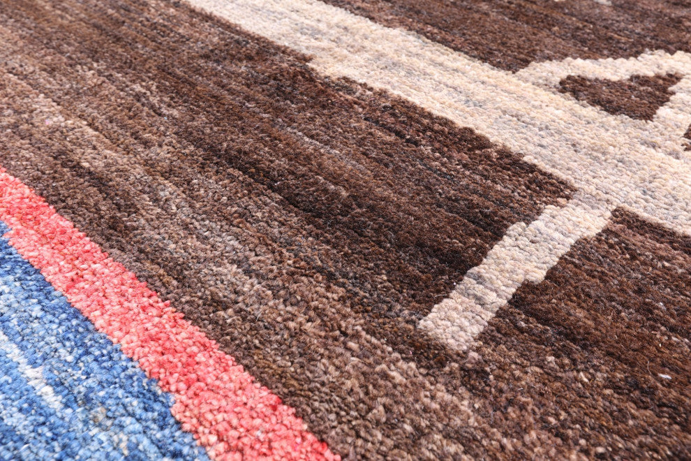 Moroccan Hand Knotted Wool Rug 9' 1" X 11' 9" Q6508