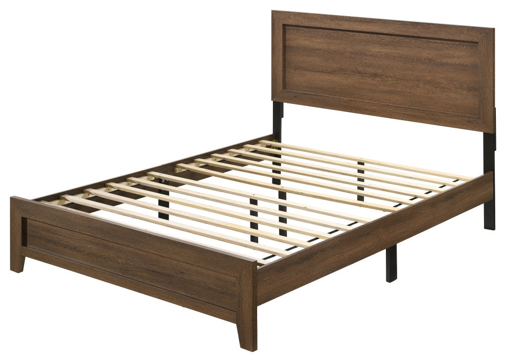 Miquell Bed, Oak, Queen