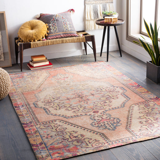 Surya Unique UNQ-2313 8'6"x11'6" Rug, Orange/Wheat/Ivory/Gray/Pink/Burnt Orange