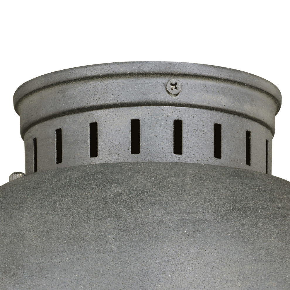 Vaxcel Lighting T0142 Harwich 1 Light Flush Mount Outdoor Ceiling - Textured