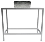 Stainless Steel Vanity, Glass Sink, Modern Edition, Black Gradient, Brushed Base