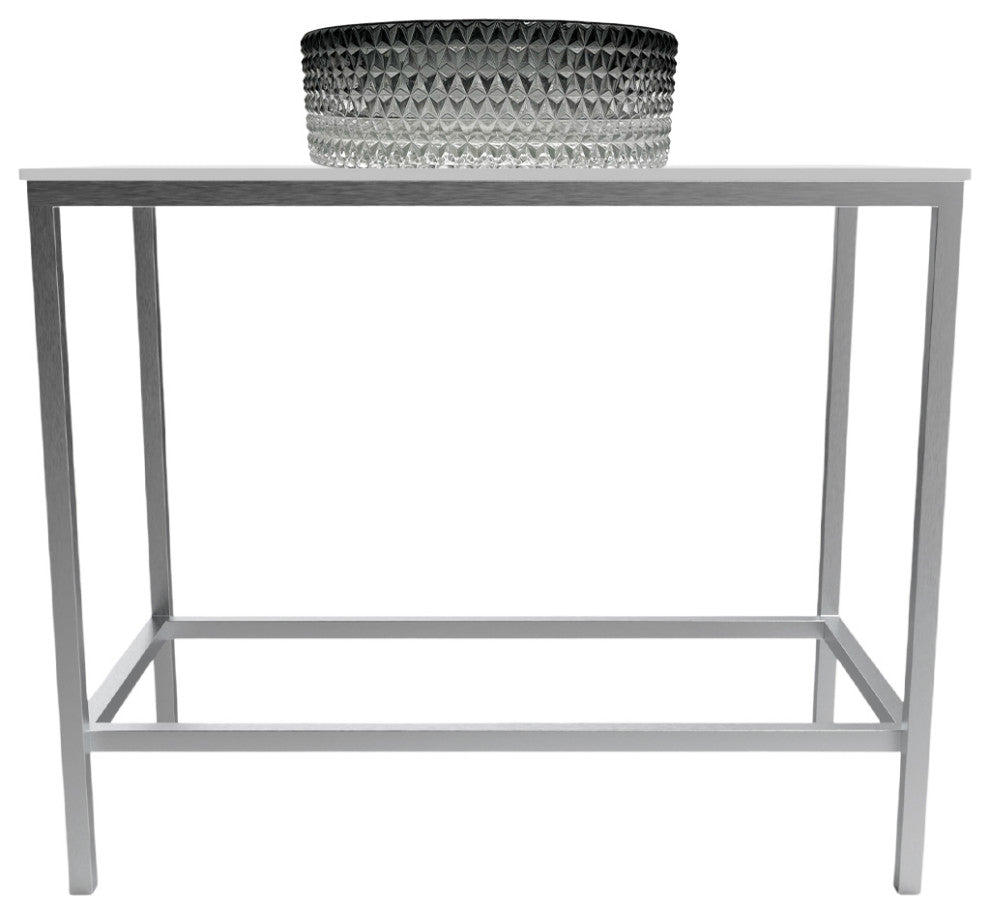 Stainless Steel Vanity, Glass Sink, Modern Edition, Black Gradient, Brushed Base