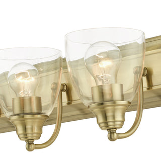 Antique Brass Transitional, Colonial, Vanity Sconce