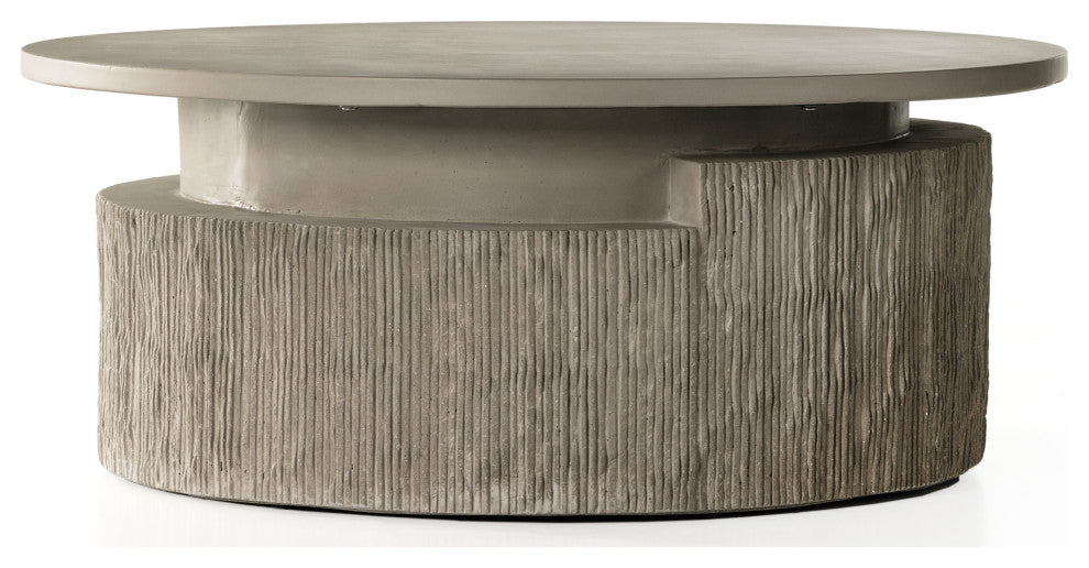 Huron Outdoor Coffee Table-Txtrd Flint