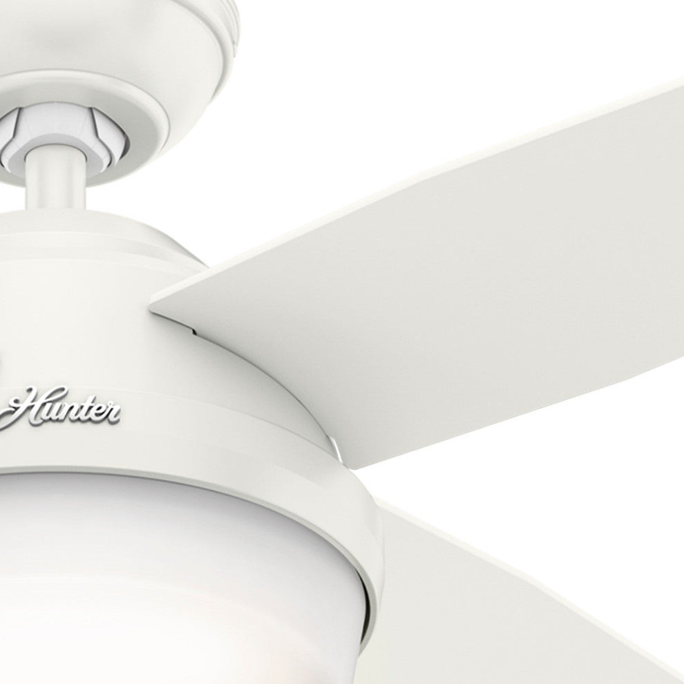 Hunter Fan Company 44" Dempsey Fresh White Ceiling Fan With Light/Remote