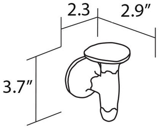 Secret Bath, Chrome And Gold Towel Hook, Filigrana Collection