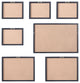 Cityscape Set Framed Art, 16"Wx24"H1"D Set of 7