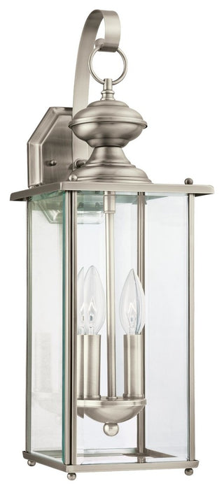 Generation Lighting Lighting 2-Light Outdoor Lantern, Brushed Nickel