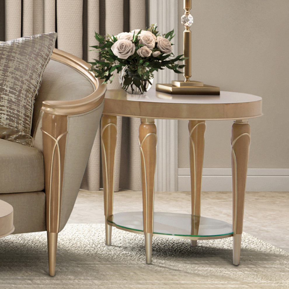 Villa Cherie End Table - Caramel