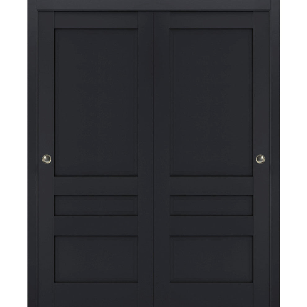 Sliding Bypass Doors 60 x 96, Veregio 7411 Antracite