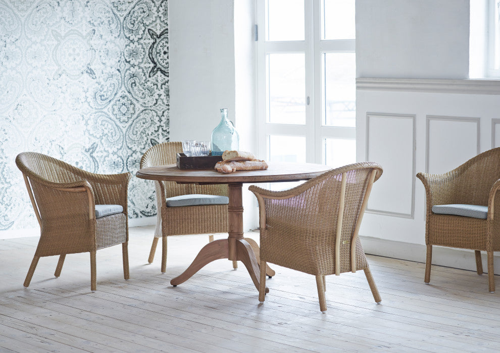 Michel Teak Dining Table, 47" Dia., Natural
