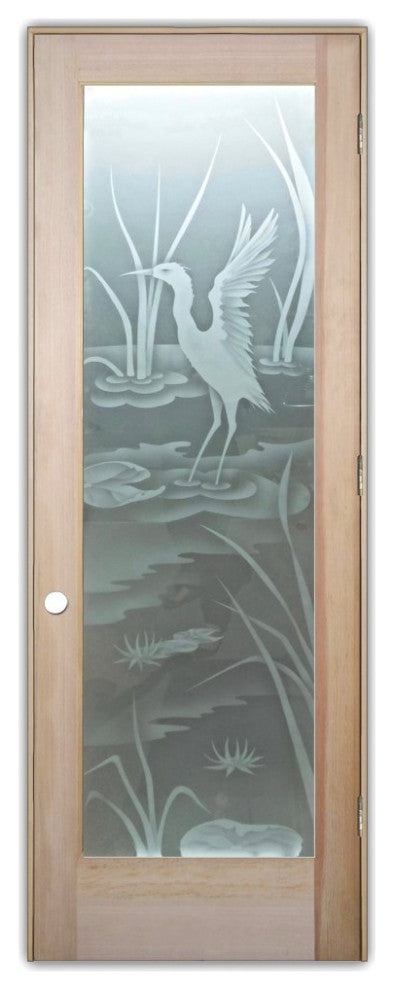 Interior Prehung Door or Interior Slab Door - Cranes A - Douglas Fir (stain...
