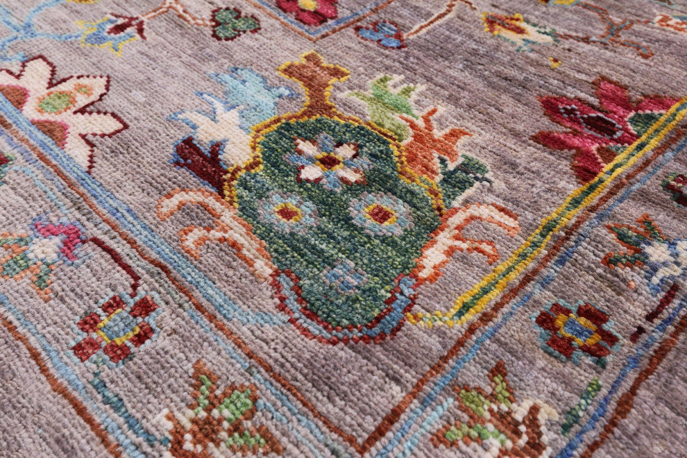 5' 8" X 8' 2" Persian Tabriz Hand Knotted Wool Rug Q7645